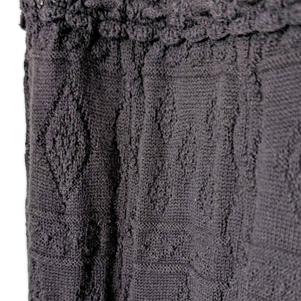 Betsey Johnson rare vintage 90's knit embroidered pointielle midi dress M - Picture 7 of 11